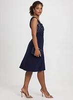 Ensemble de robe et veste à paillettes