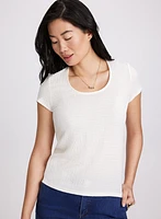 Textured Knit Top