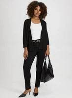 Short Open Front Cardigan