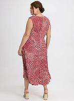 Polka Dot Plissé Dress
