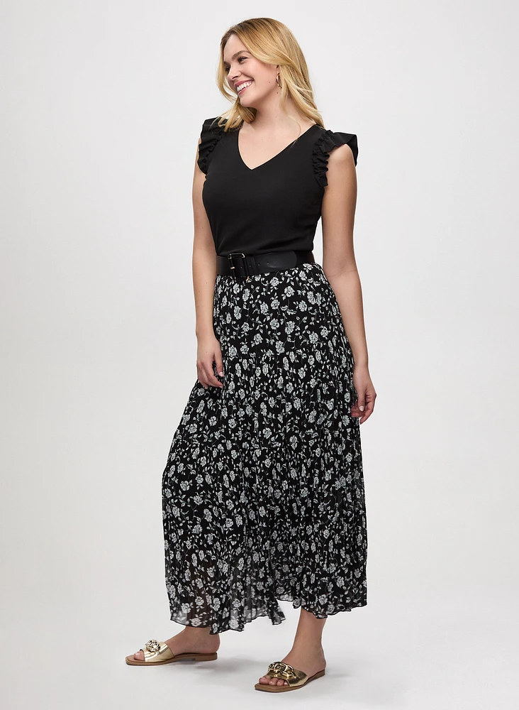 Jupe maxi florale