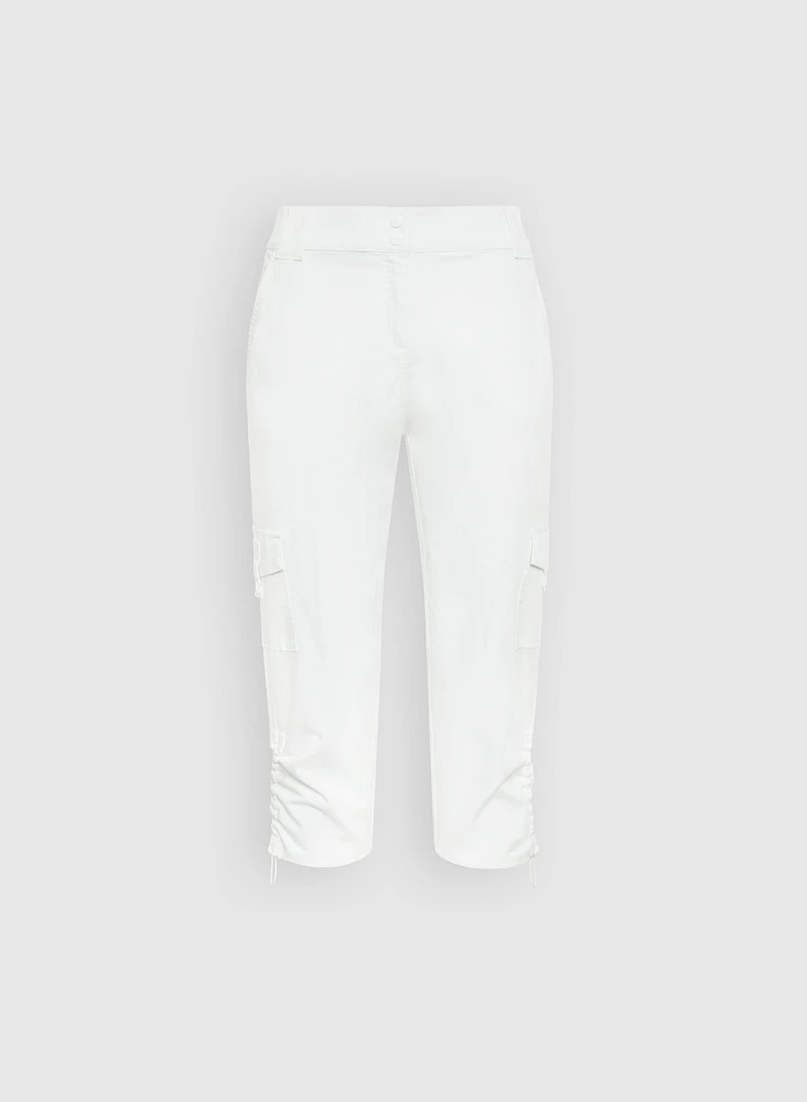 Pantalon cargo avec cordons de serrage à l'ourlet