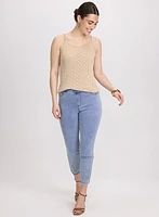 Beaded Sleeveless Sweater