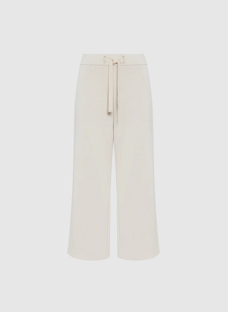 Pull-On Wide-Leg Pants