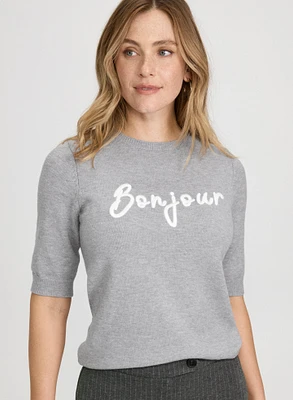 Pull à lettrage
