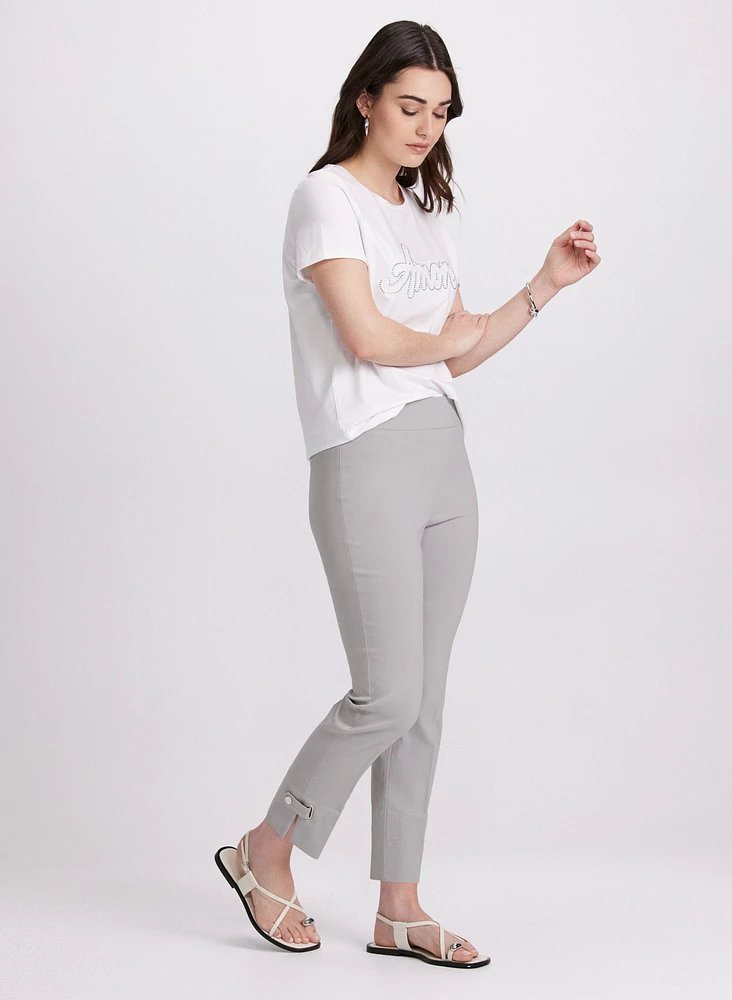 Sofia Slim-Leg Pants - Short