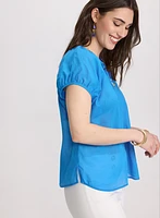 Cotton Puff Sleeve Blouse