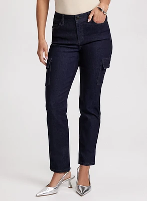 Slim Leg Cargo Jeans