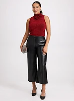 Metallic Sleeveless Top & Olivia Fit Culotte Pants