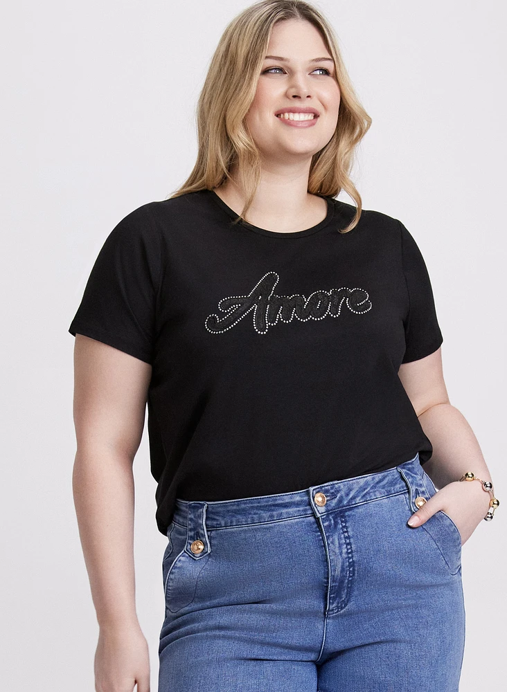 'Amore' Cotton & Modal T-Shirt