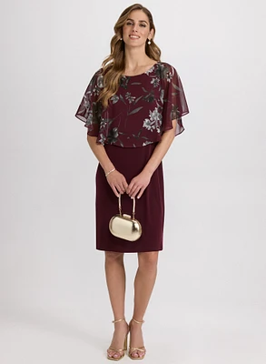 Robe à superposition florale