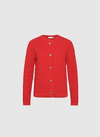 Textured Knit Cardigan