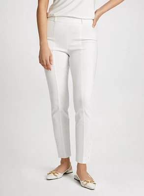 Slim Pull-On Ankle Pants