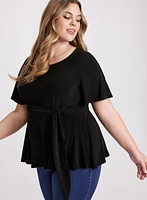 Peplum Hem Top