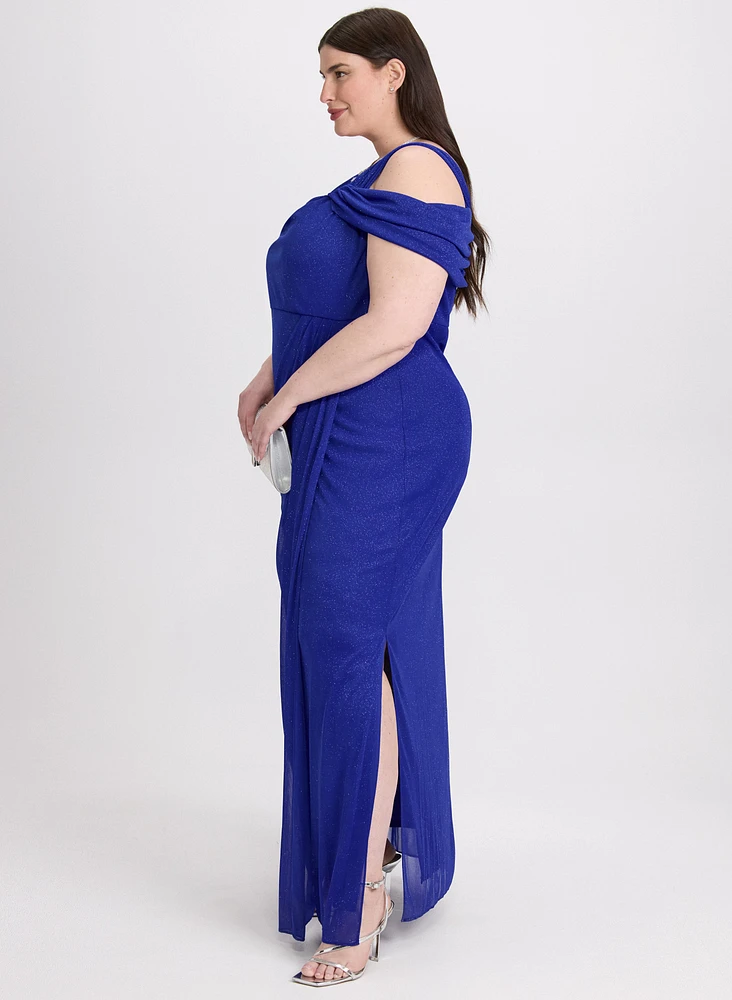 Robe brillante en filet