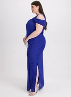Robe brillante en filet