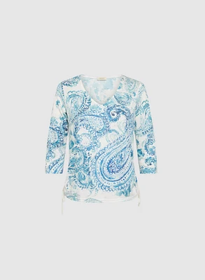 Paisley Print Top