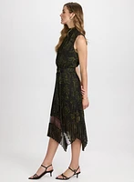 Floral Mock Neck Dress