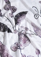 T-shirt chiné à imprimé floral