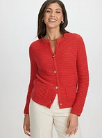 Textured Knit Cardigan