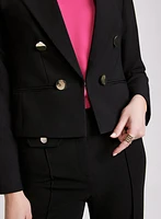 Cropped Double-Breasted Blazer