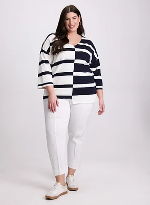 Joseph Ribkoff - Contrast Stripe Sweater