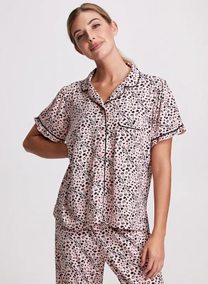 Ensemble de pyjama à motif coeur