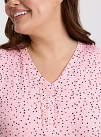 Dot Print Nightgown