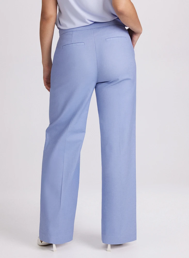 Pantalon Olivia large en chambray