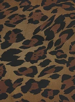Robe en chiffon à motif léopard