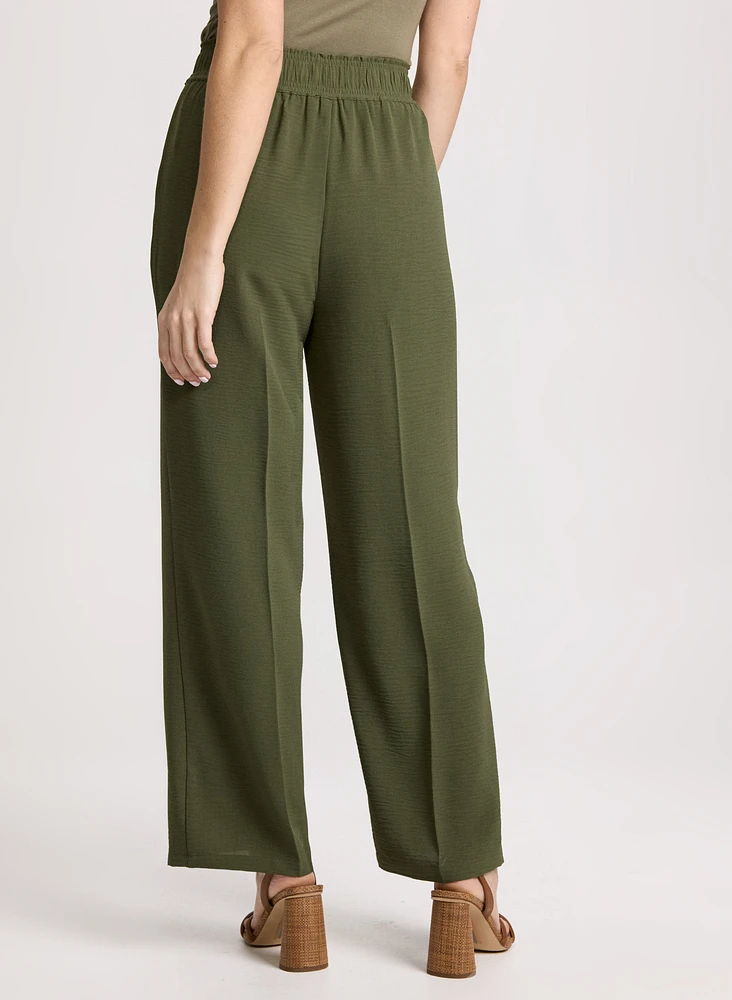 Crepe Pull-On Pants