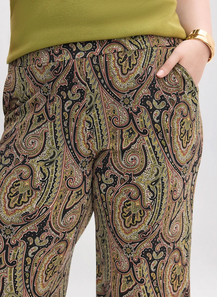 Pantalon Olivia paisley à jambe large