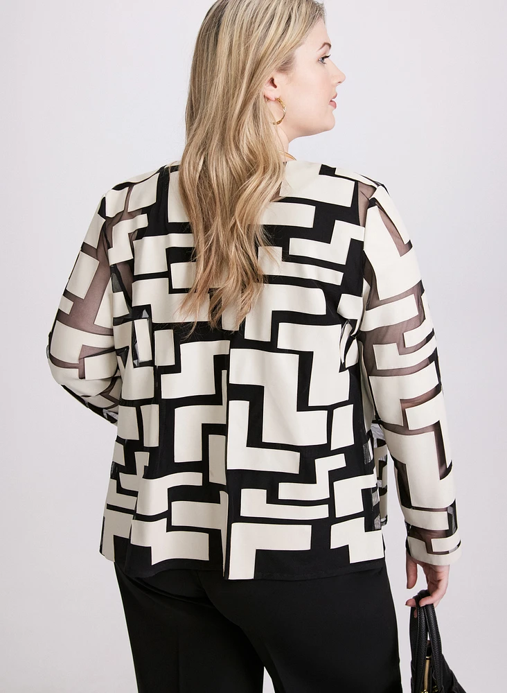 Joseph Ribkoff - Geometric Print Jacket