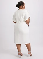 Fitted Tulip Sleeve Dress