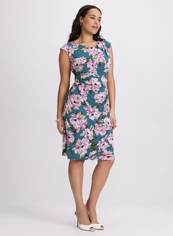 Robe fourreau florale