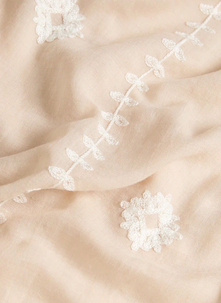 Lightweight Embroidered Wrap