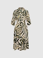 Animal Print Midi Dress