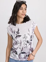Floral Burnout T-Shirt