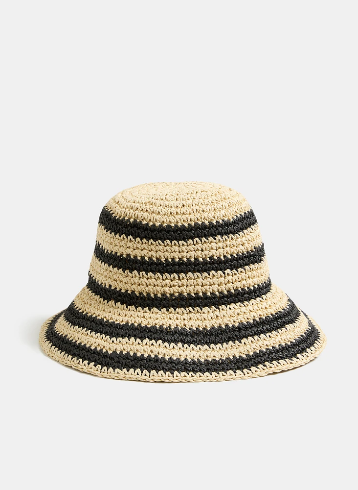 Striped Straw Hat