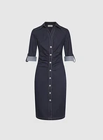 Robe-chemisier en denim