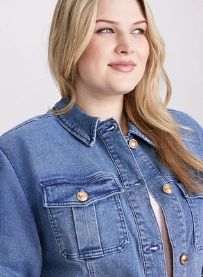 Button-Down Denim Jacket