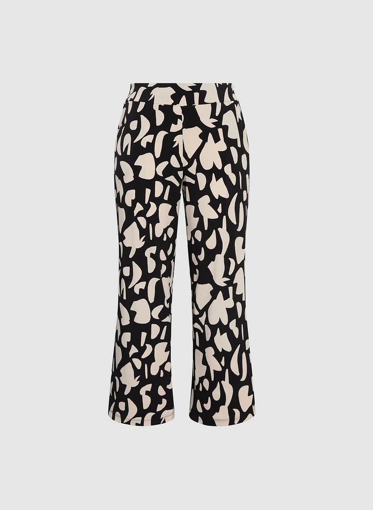 Olivia Printed Wide-Leg Pants