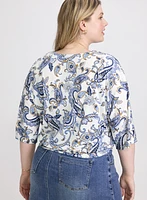 Haut à motif paisley