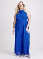 Wide-Leg Chiffon Jumpsuit