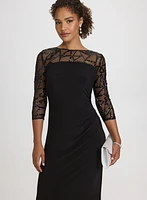 Sequined Jersey Dress