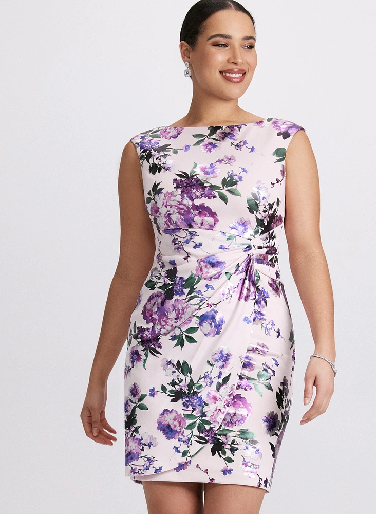 Floral Ruched Dress