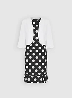 Polka Dot Dress & Jacket Set