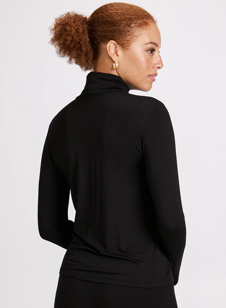 Long Sleeve Turtleneck Top