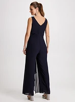 Deep V-Neck Jumpsuit