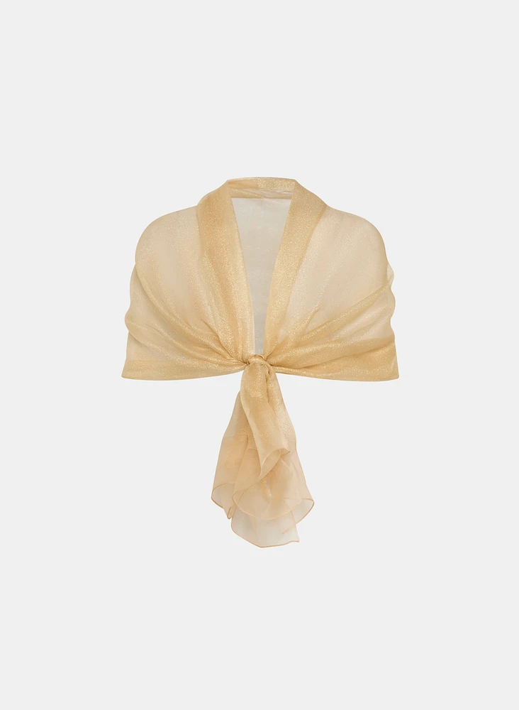 Metallic Organza Shawl